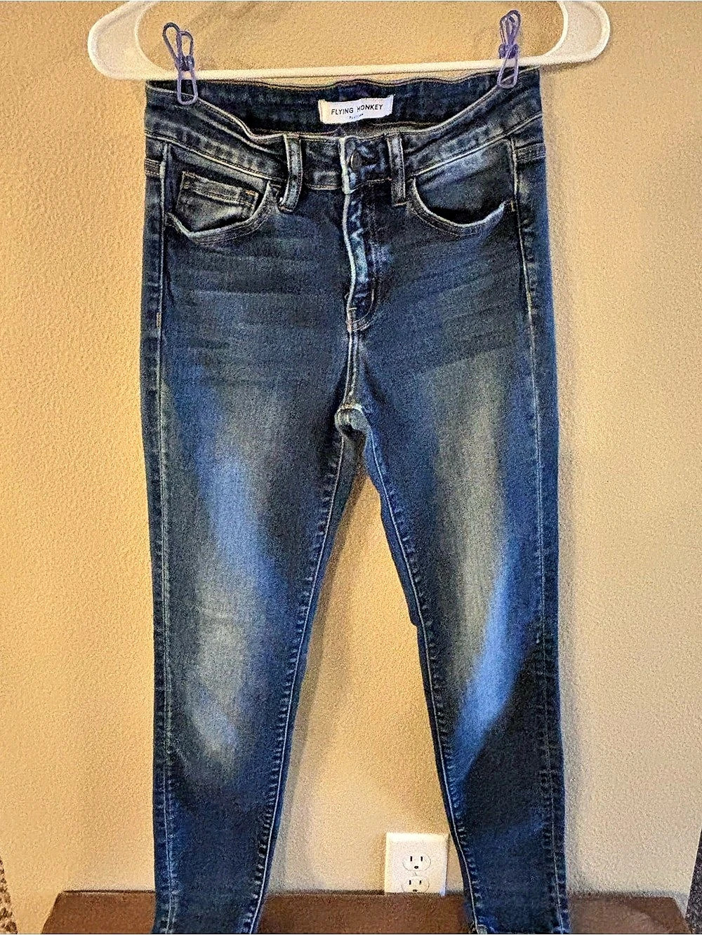 Flying Monkey Platinum Skinny Jeans in Blue